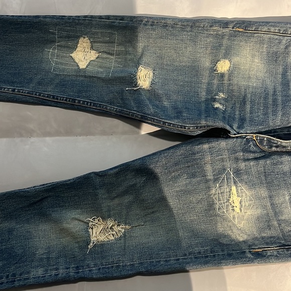 $325 Rag & Bone Size 30 Slim Leg Distressed Style Jeans Pants NWOT - Picture 4 of 9